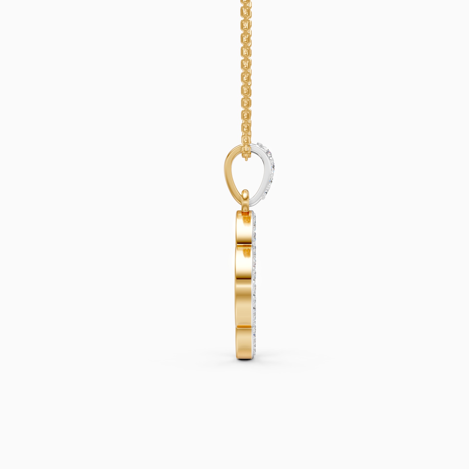 Clover Lab Grown Diamond Pendant Necklace